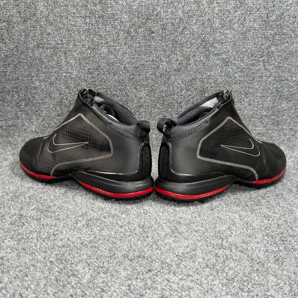 Nike Zoom Brandon Golf‎ Shoes Men\'s Size 9 Black Red Lace Up Zipper Athletic main image 6